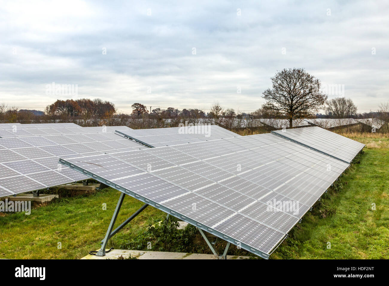 Solar Panels at Sudbury Solar Farm Derbyshire England Stock Photo Alamy
