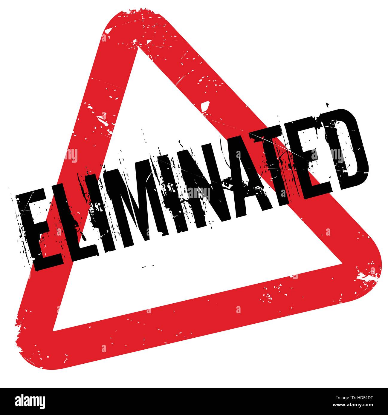 Eliminated rubber stamp. Grunge design with dust scratches. Effects can be easily removed for a clean, crisp look. Color is easily changed. Stock Vector