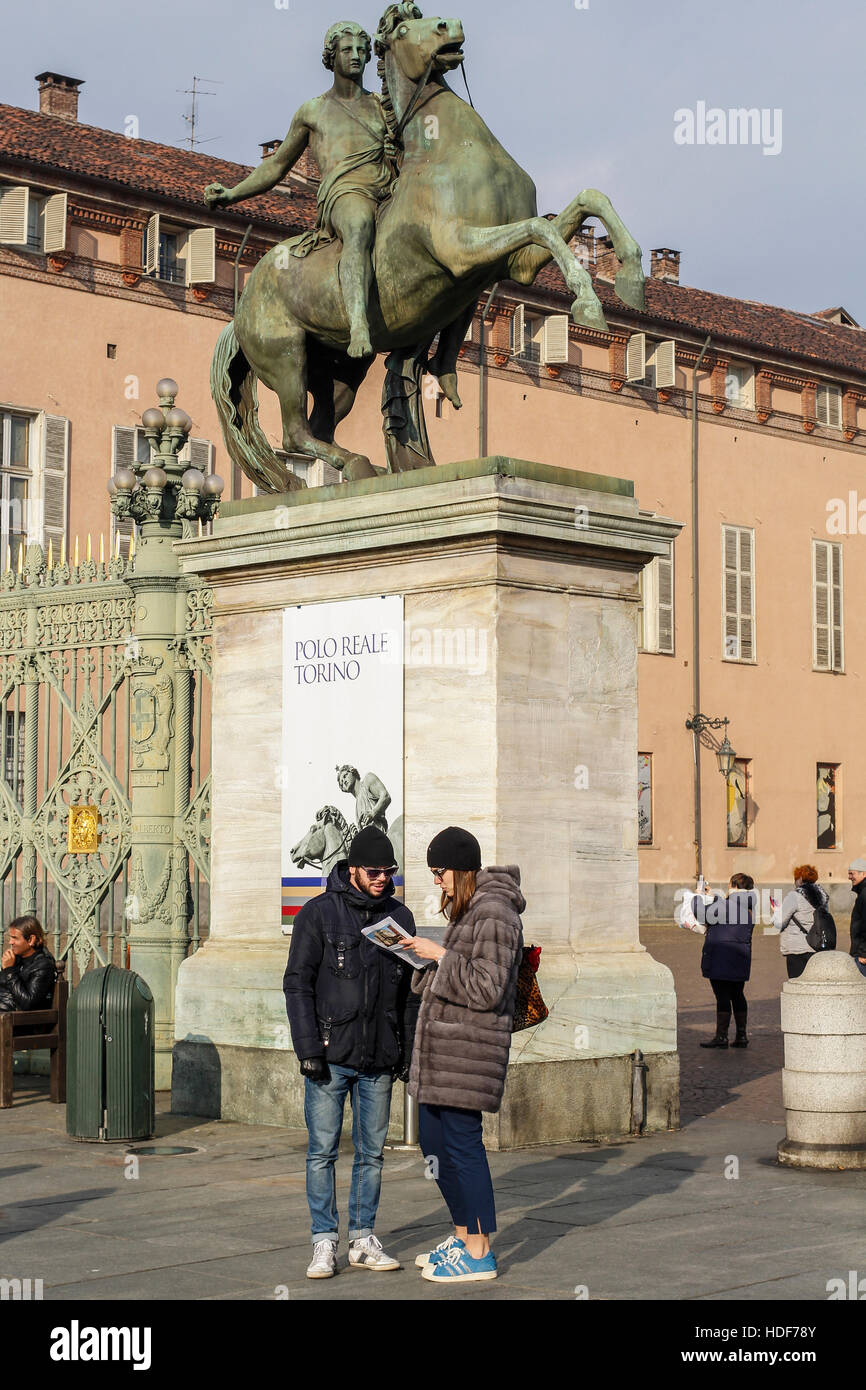 Dioscuri Castor and Pollux, symbols of heroic values and virtues, in