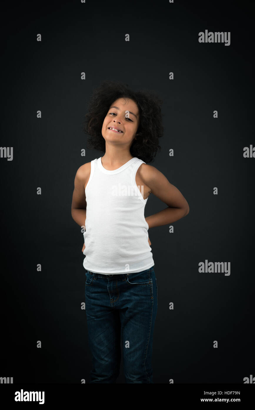 Handsome boy doing different expressions in different sets of clothes