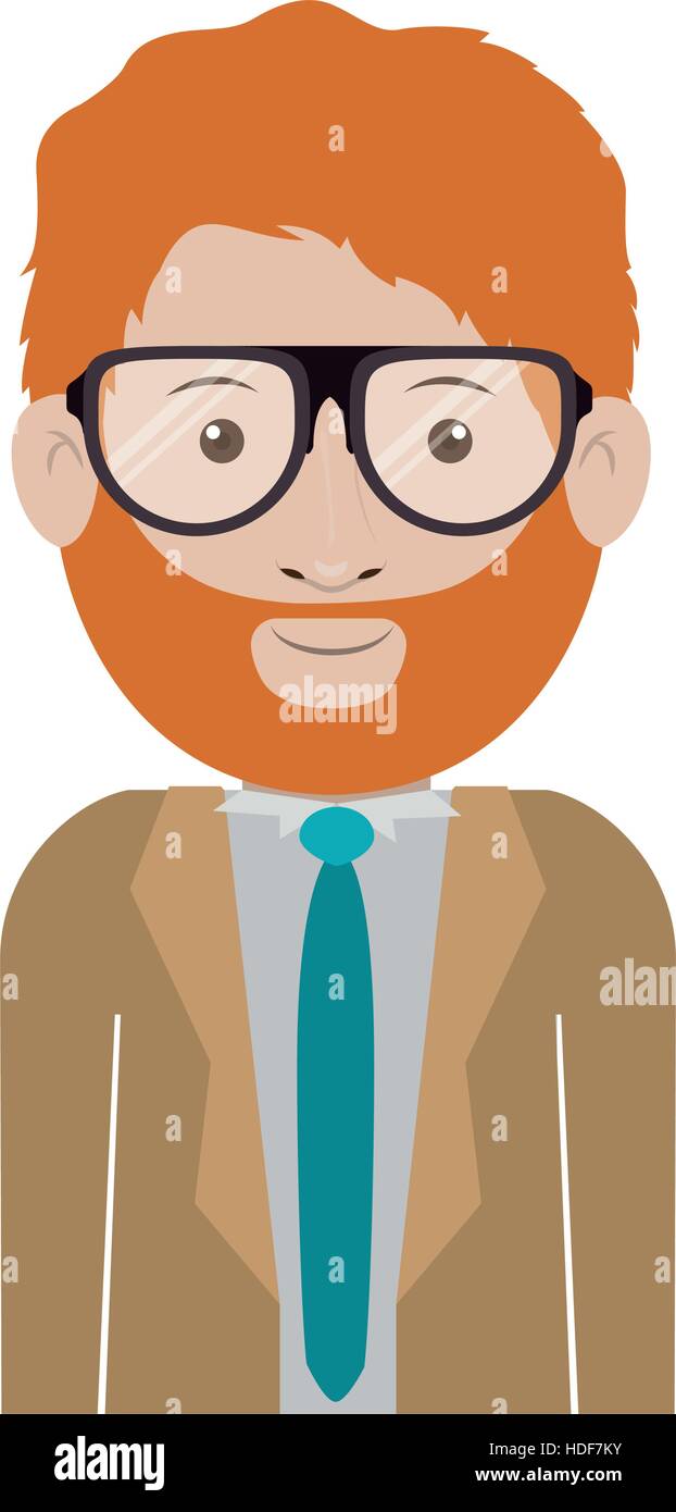 Isolated man with glasses design Stock Vector Image & Art - Alamy