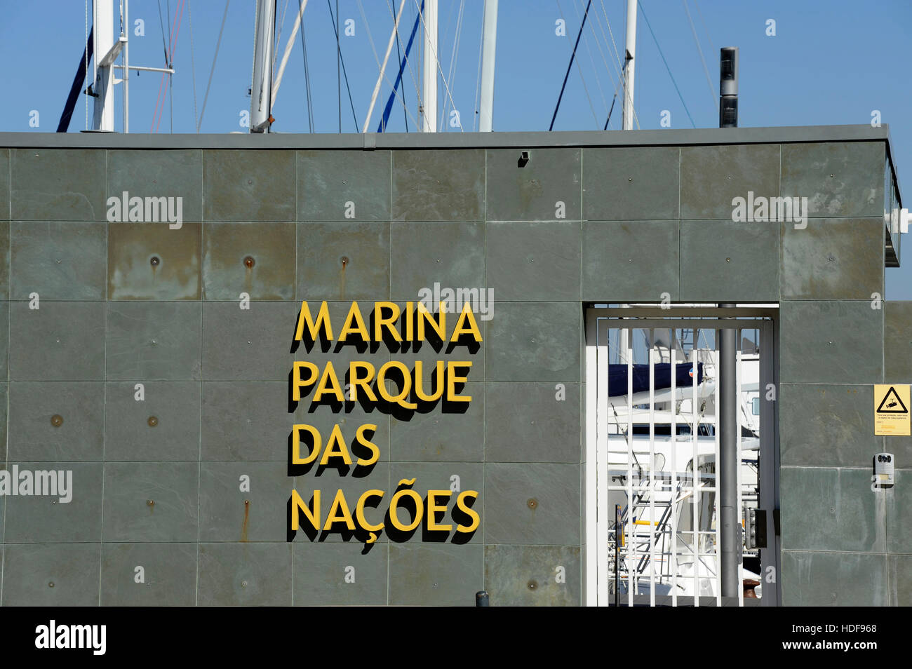 Marina Parque Das Nacoes, Passeio Neptuno, Nation's Park, Tagus river, Lisboa, Lisbon, Portugal Stock Photo