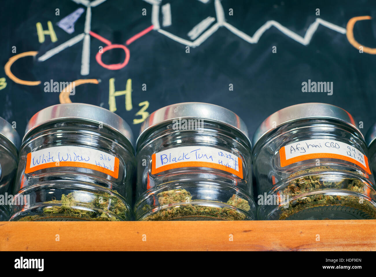 Cannabis dispensary jars hires stock photography and images Alamy
