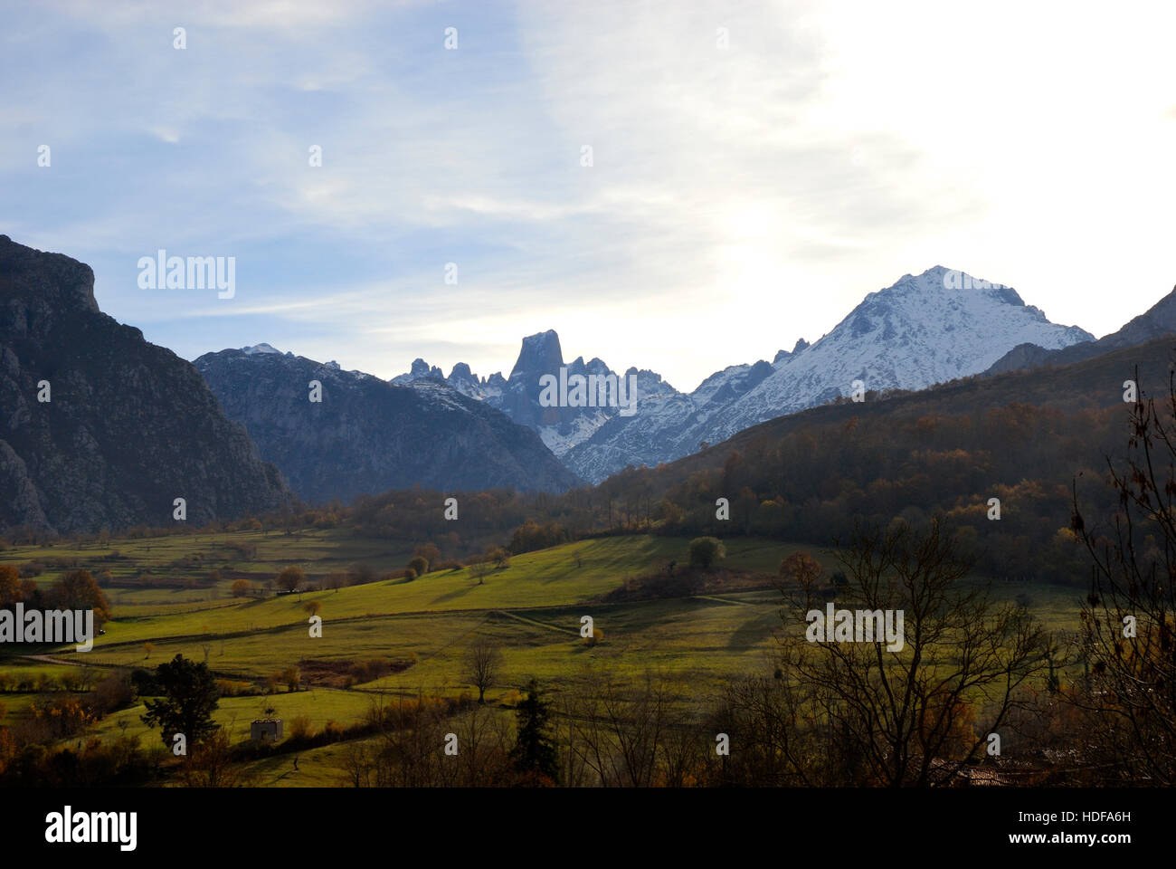Landscape of the area known as picos de europa, located in the province of Asturias Stock Photo