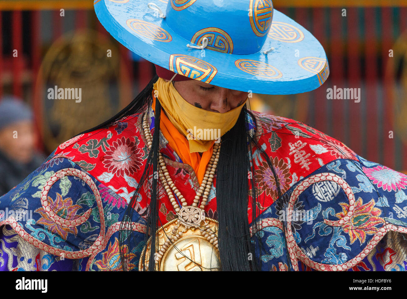 The Cham Dance Perfomed By Tibetan Monk During Losar Tibetan New