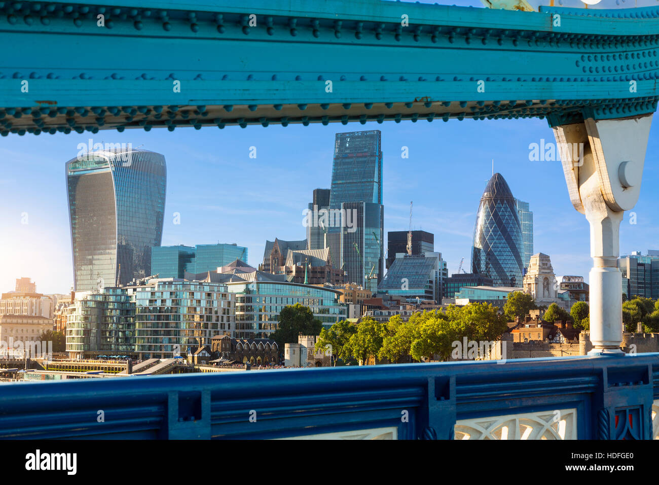 City of London one of the leading centers of global finance Stock Photo