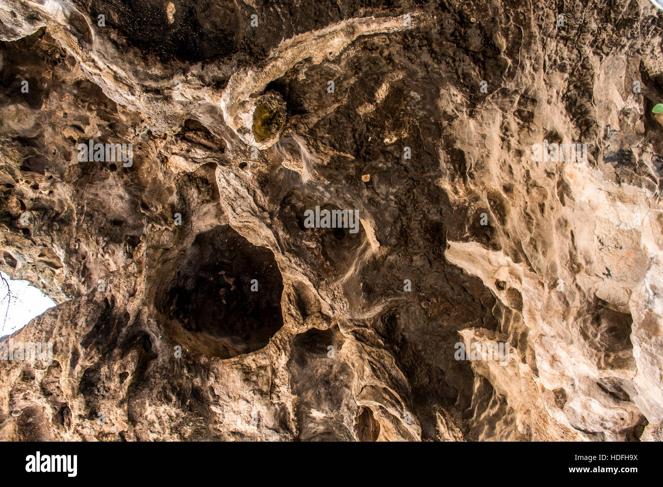 big natural sinkhole in oman Dofar mountains region salalah tawi atayr attair 2 Stock Photo