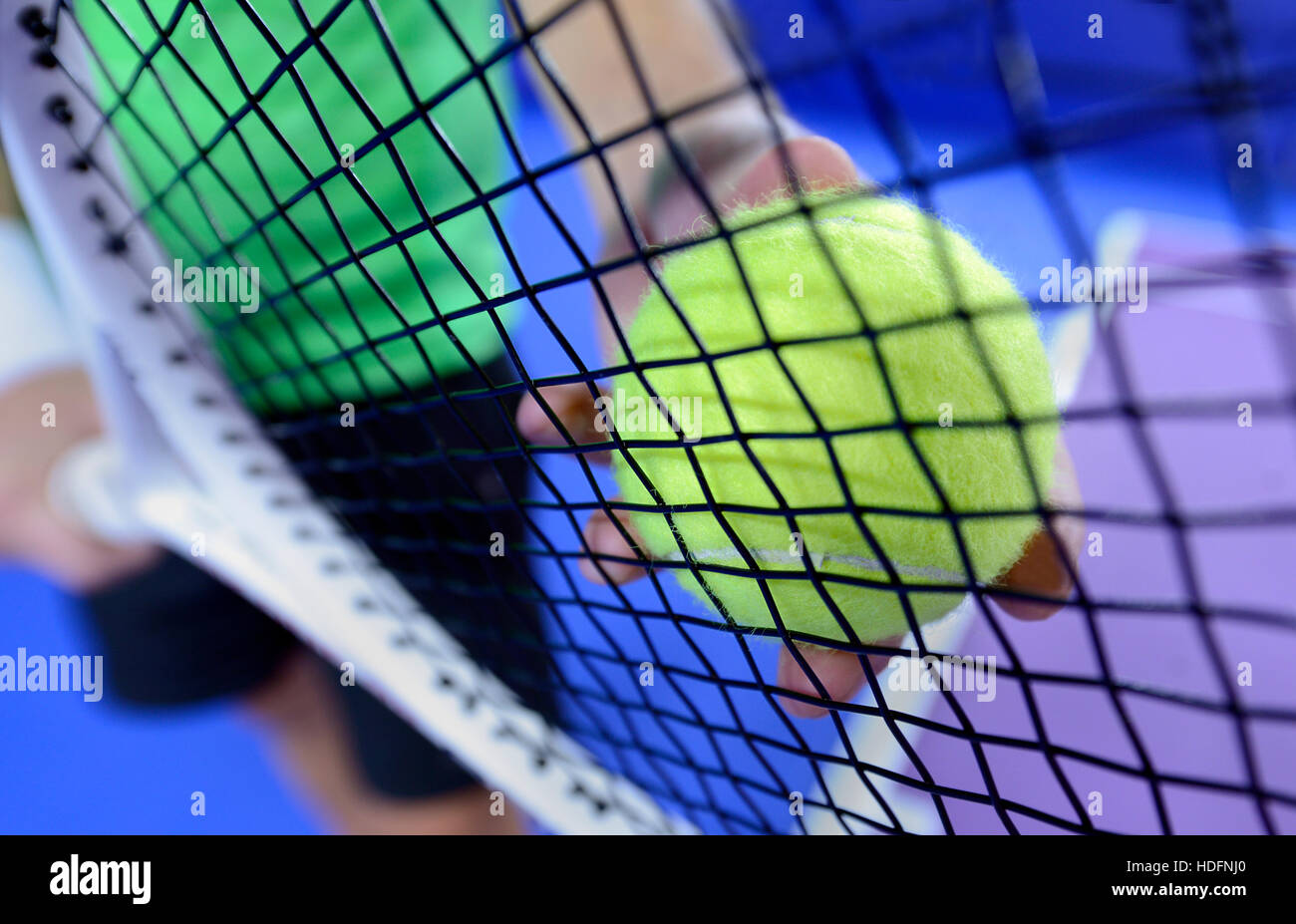 Getting ready to serve Stock Photo Alamy