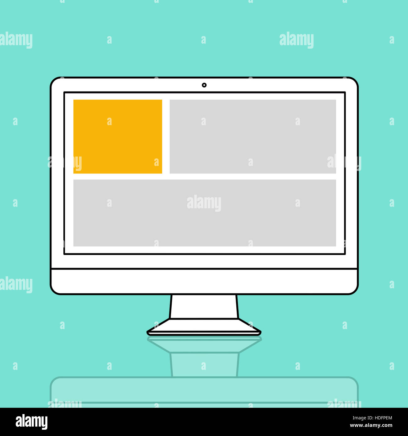 Web Design Template Copy Space Concept Stock Photo - Alamy