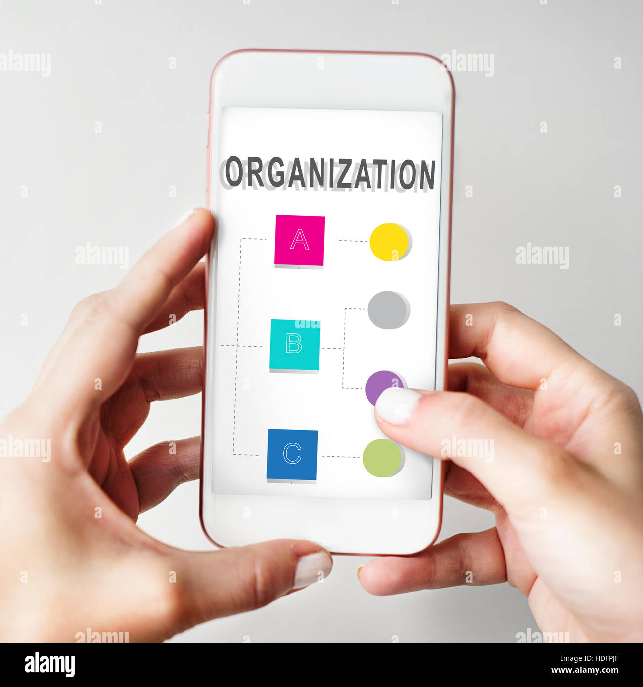 Organization Chart Position Structure Concept Stock Photo - Alamy
