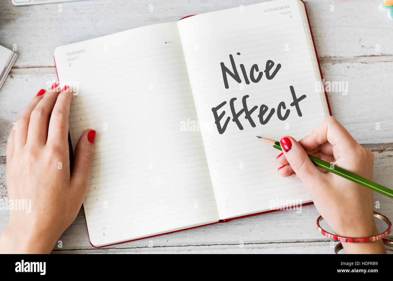Nice Effect Well Done Concept Stock Photo