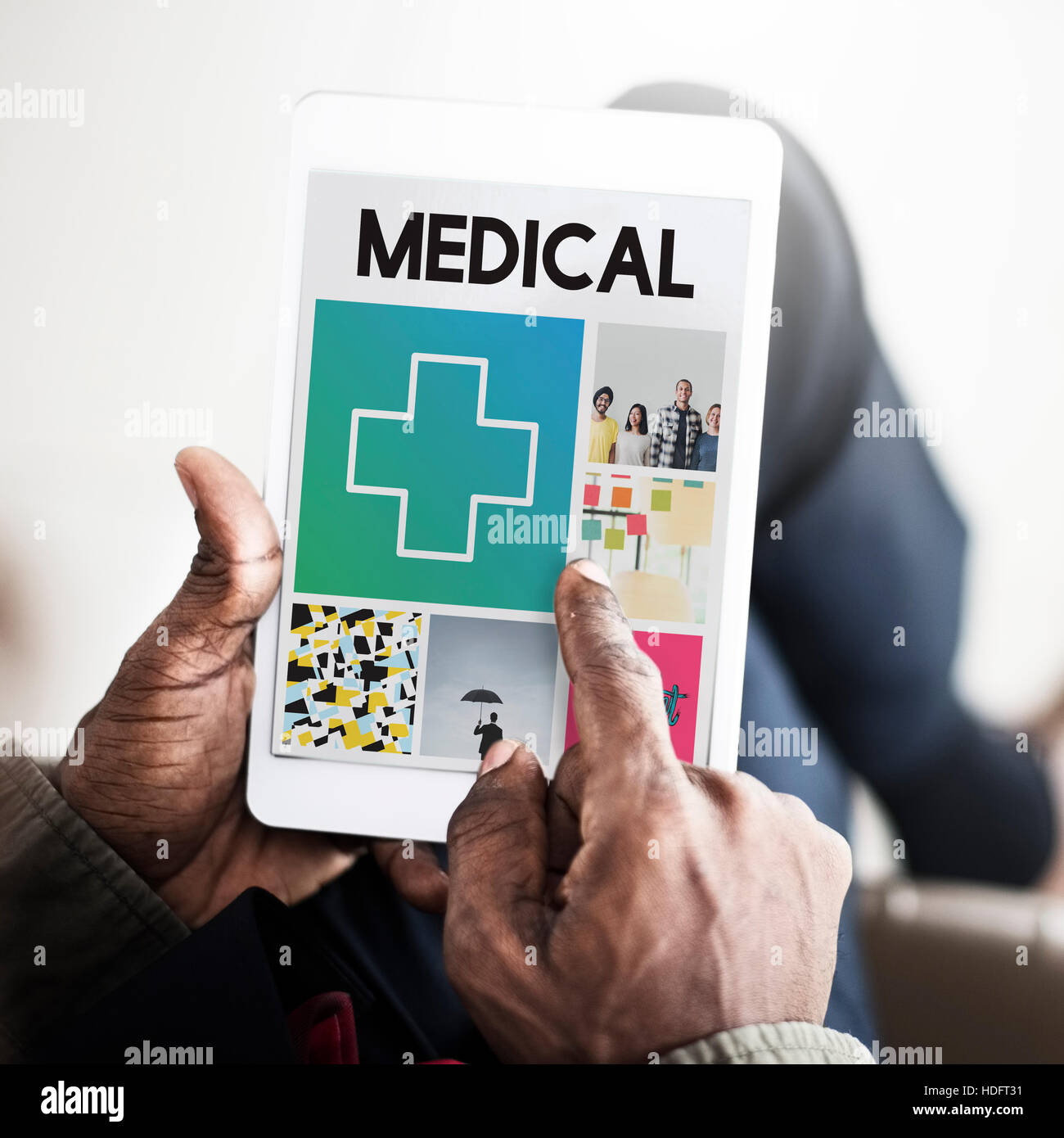 Cross Hospital Treatment Health Cure Browsing Concept Stock Photo - Alamy