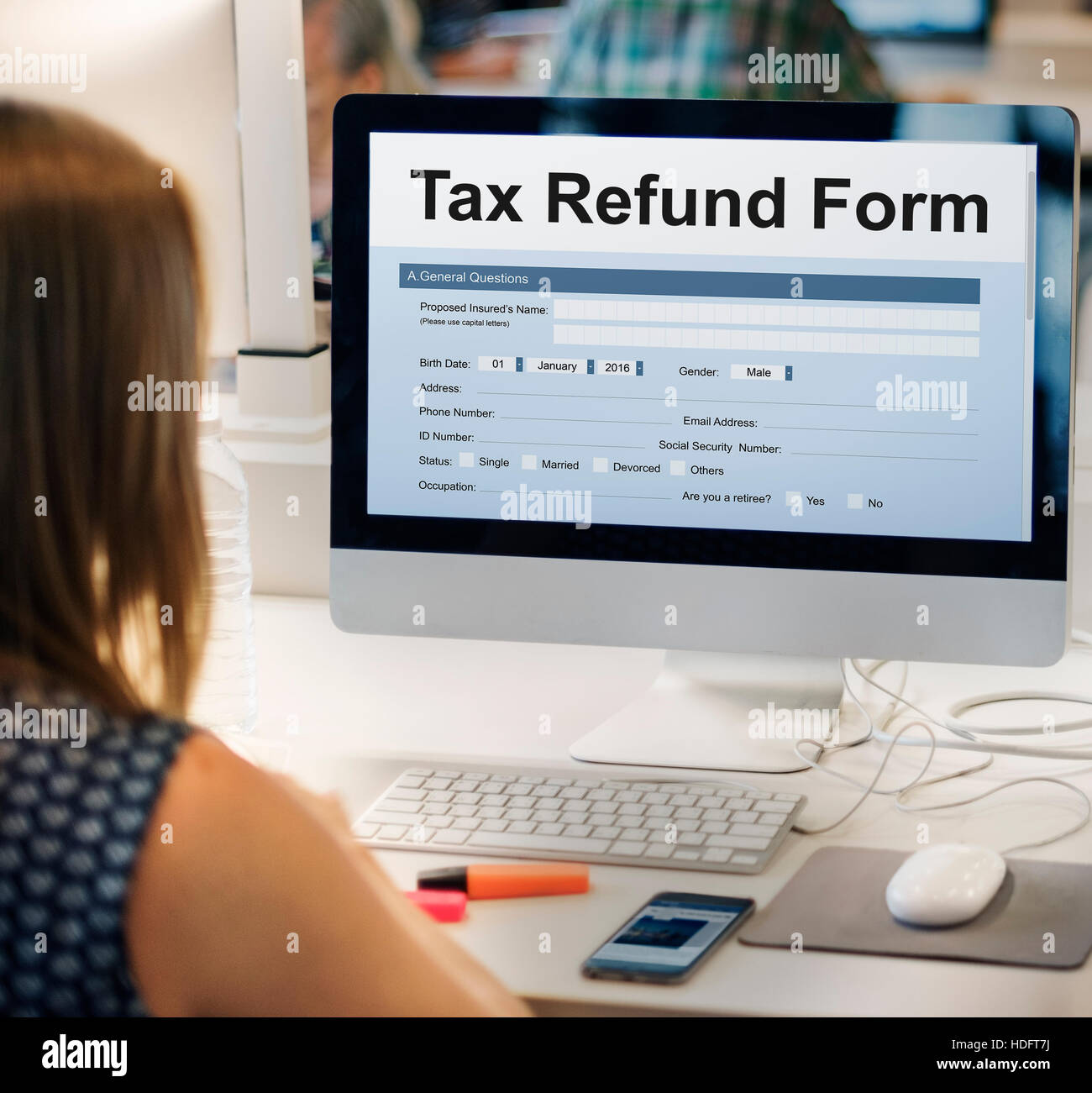 Tax Credits Claim Form Concept Stock Photo Alamy