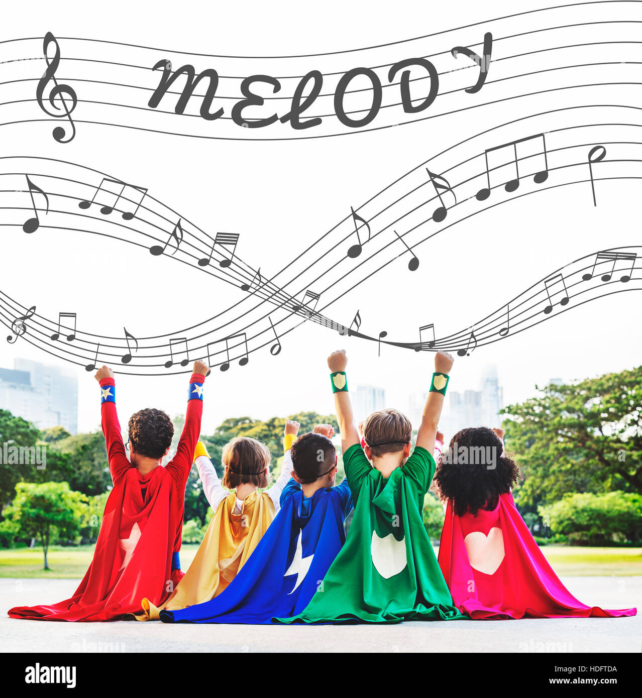 Musical Notes Entertainment Music Notes Entertainment Melody Listening Concept Stock Photo - Alamy