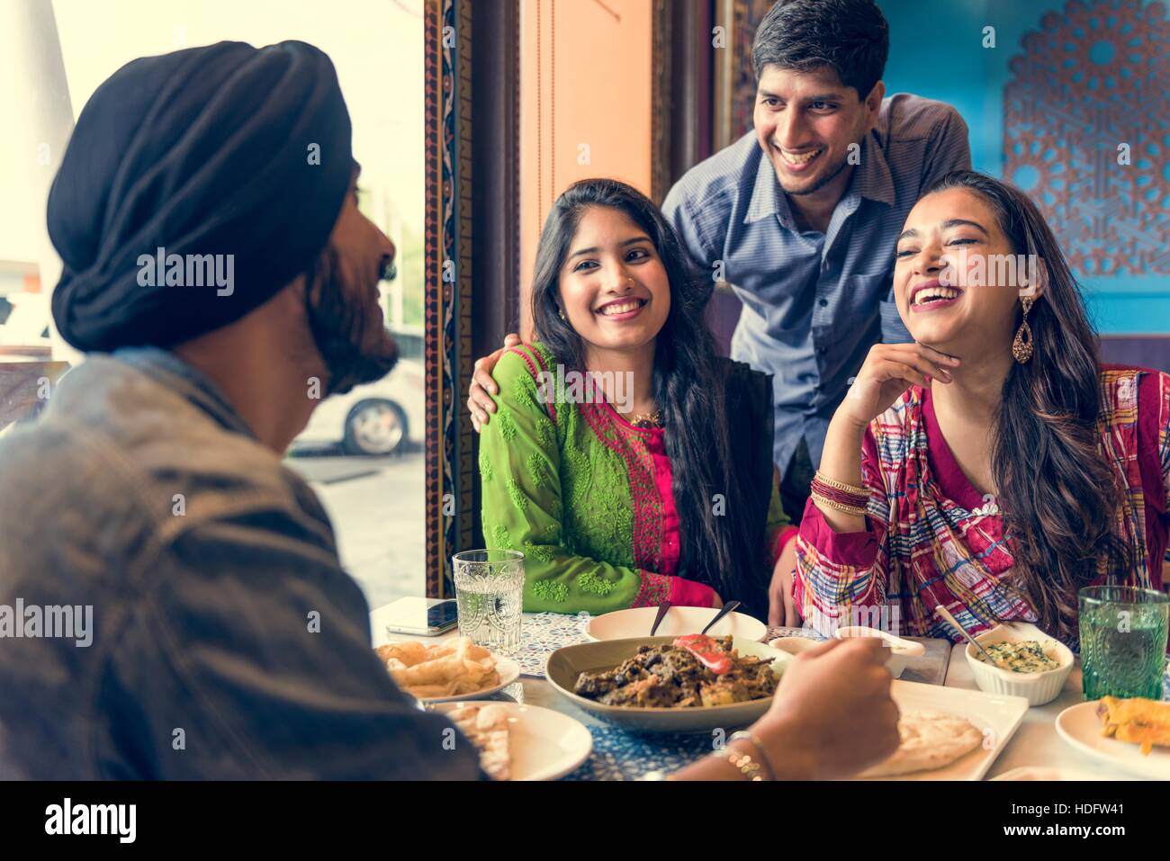 Indian Ethnicity Meal Food Roti Naan Curry Concept Stock Photo Alamy