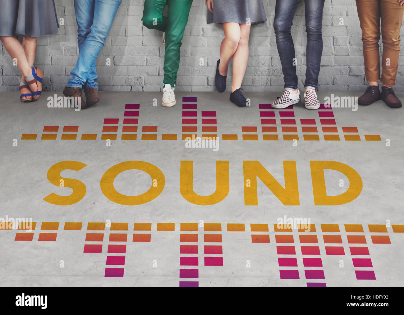 Music Audio Song Wave Graphic Concept Stock Photo - Alamy