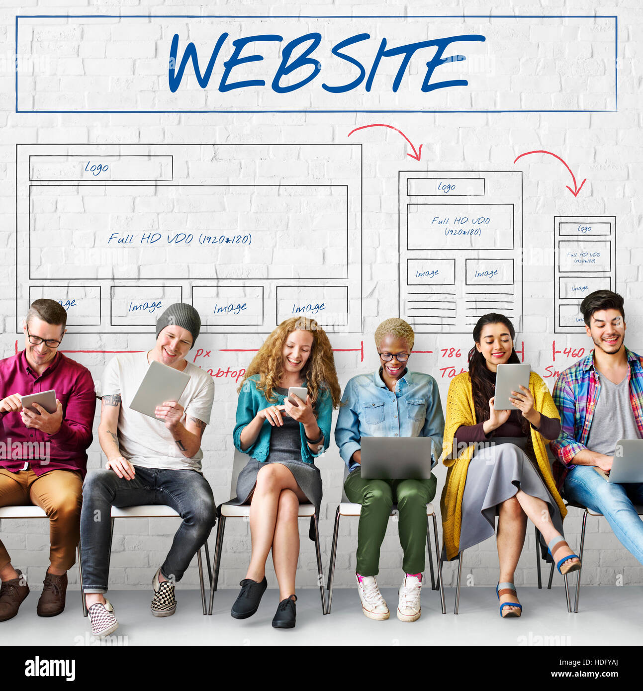 Web Layout Content Coding Template Data Design Concept Stock Photo - Alamy