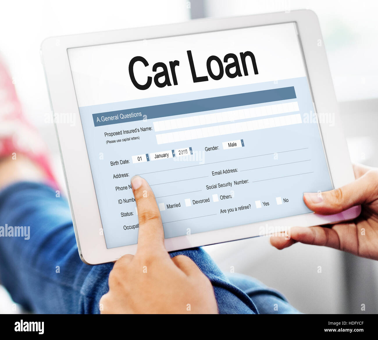 Car Loan Application Form Concept Stock Photo Alamy