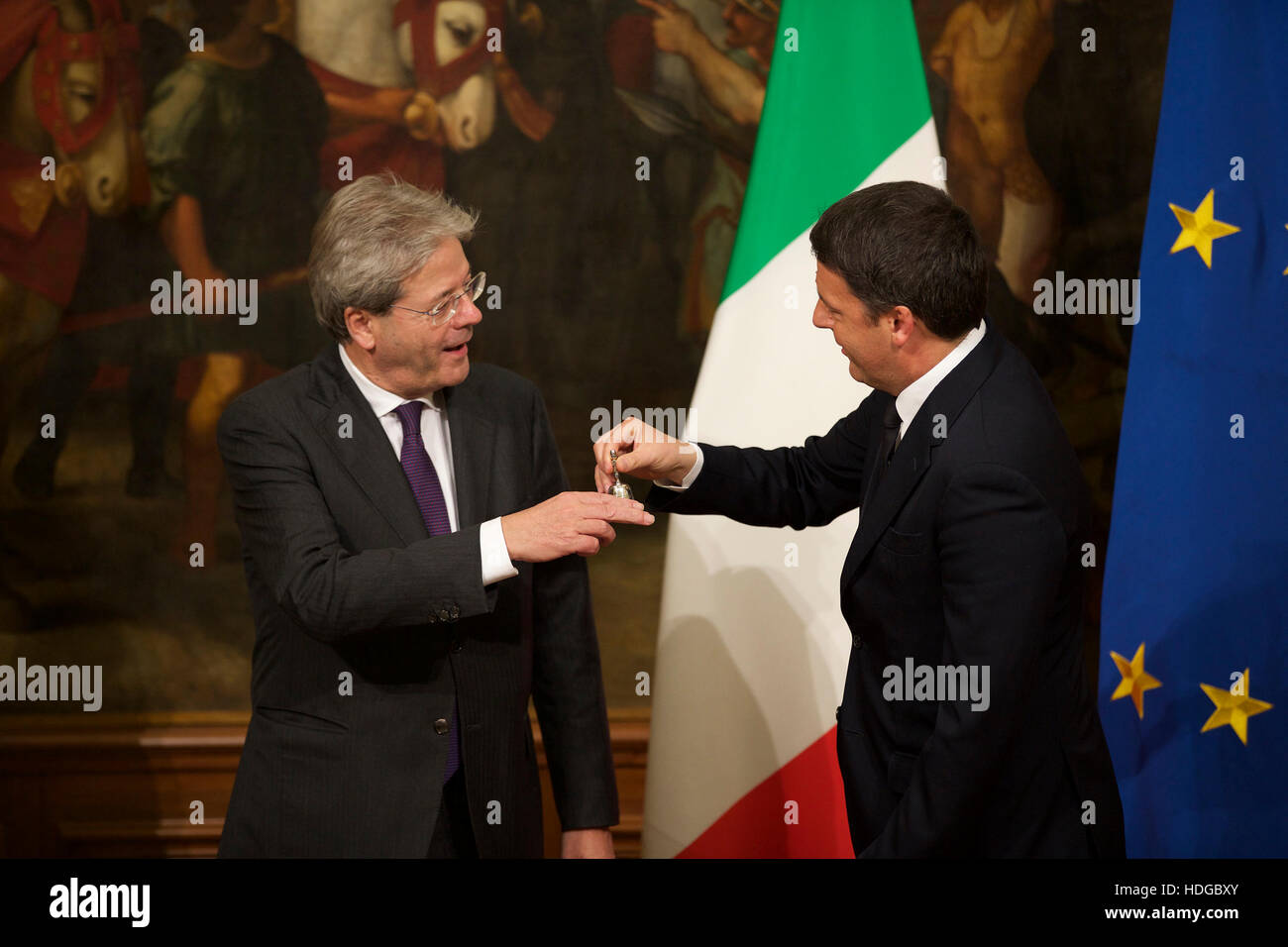 Rome Italy 12th Dec 2016 Former Italian Prime Minister Matteo