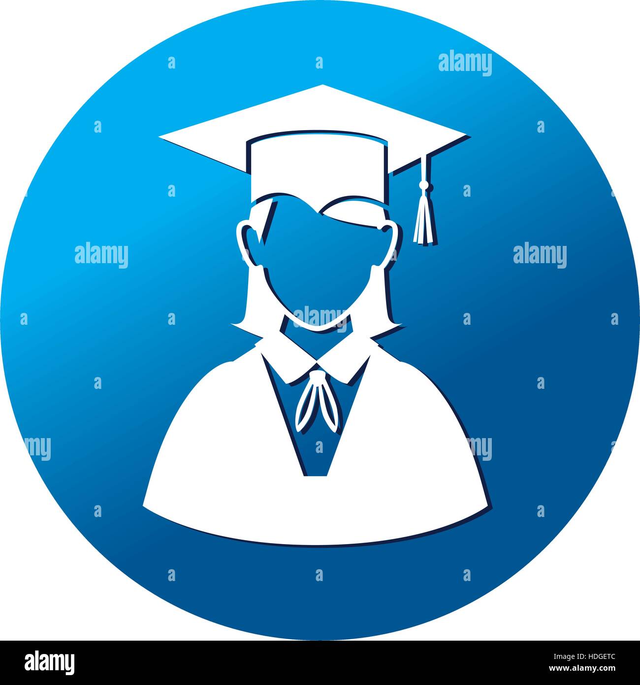 student graduation uniform icon vector illustration design Stock Vector ...