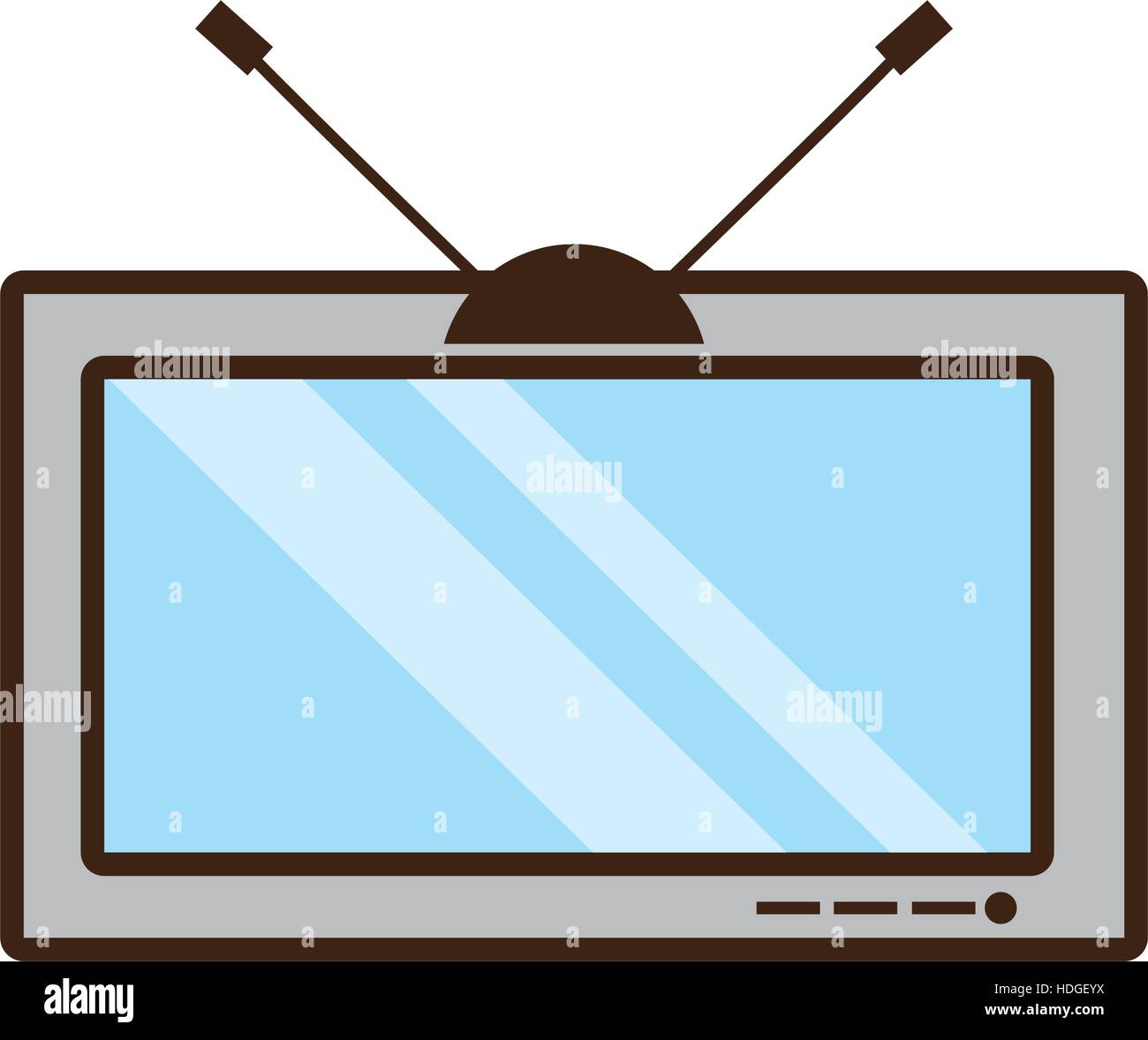 tv electronic house appliance vintage vector illustration eps 10 Stock ...