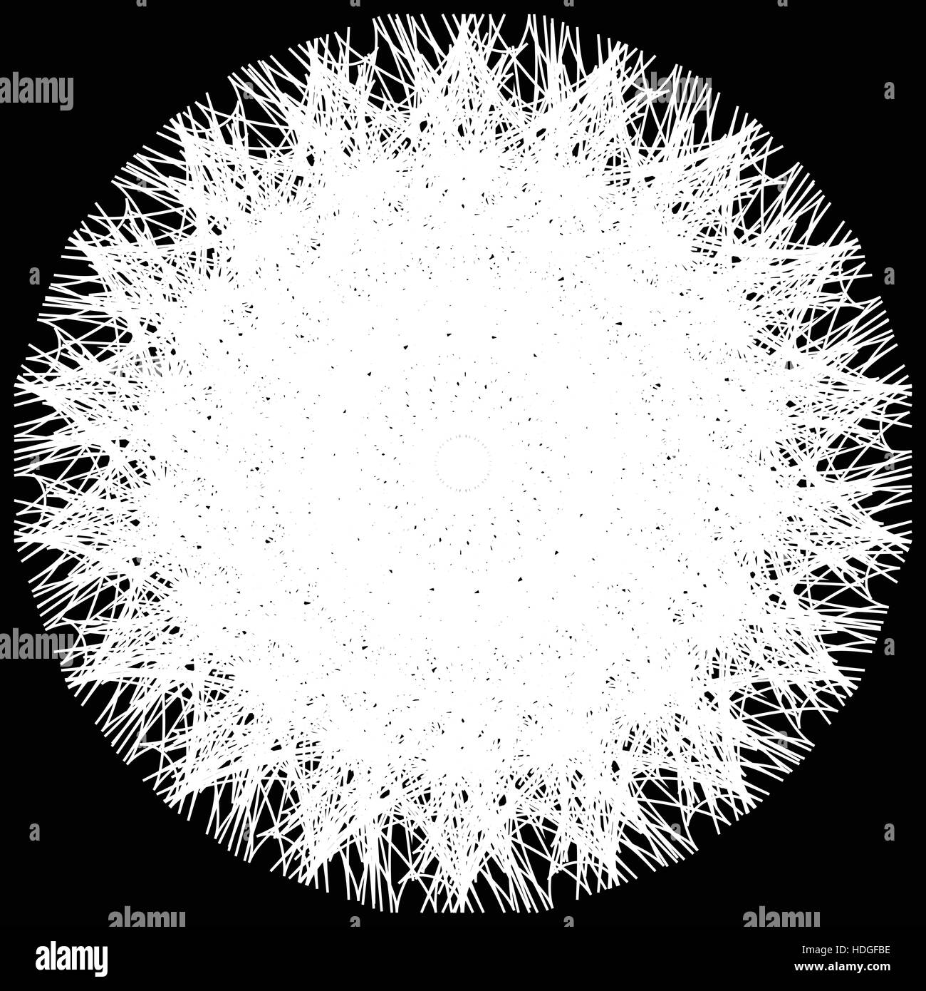 Artistic circle shape made of dense line. Abstract circle, circle shape ...