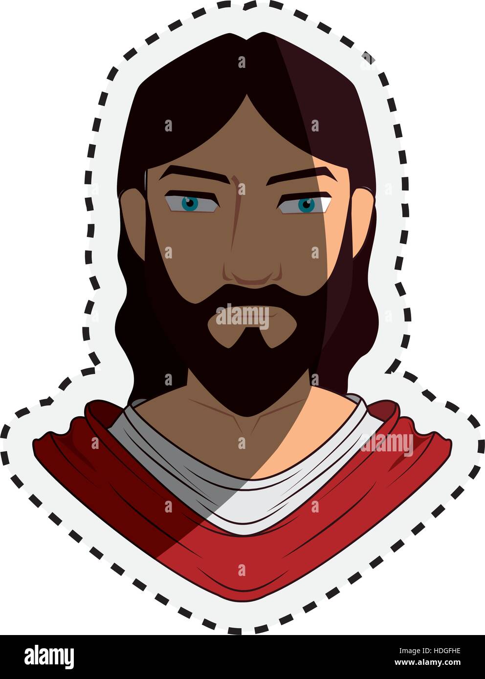 jesuschrist character isolated icon vector illustration design Stock ...