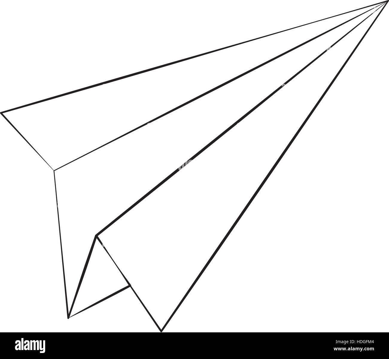 Paper plane draw Stock Vector Image & Art Alamy