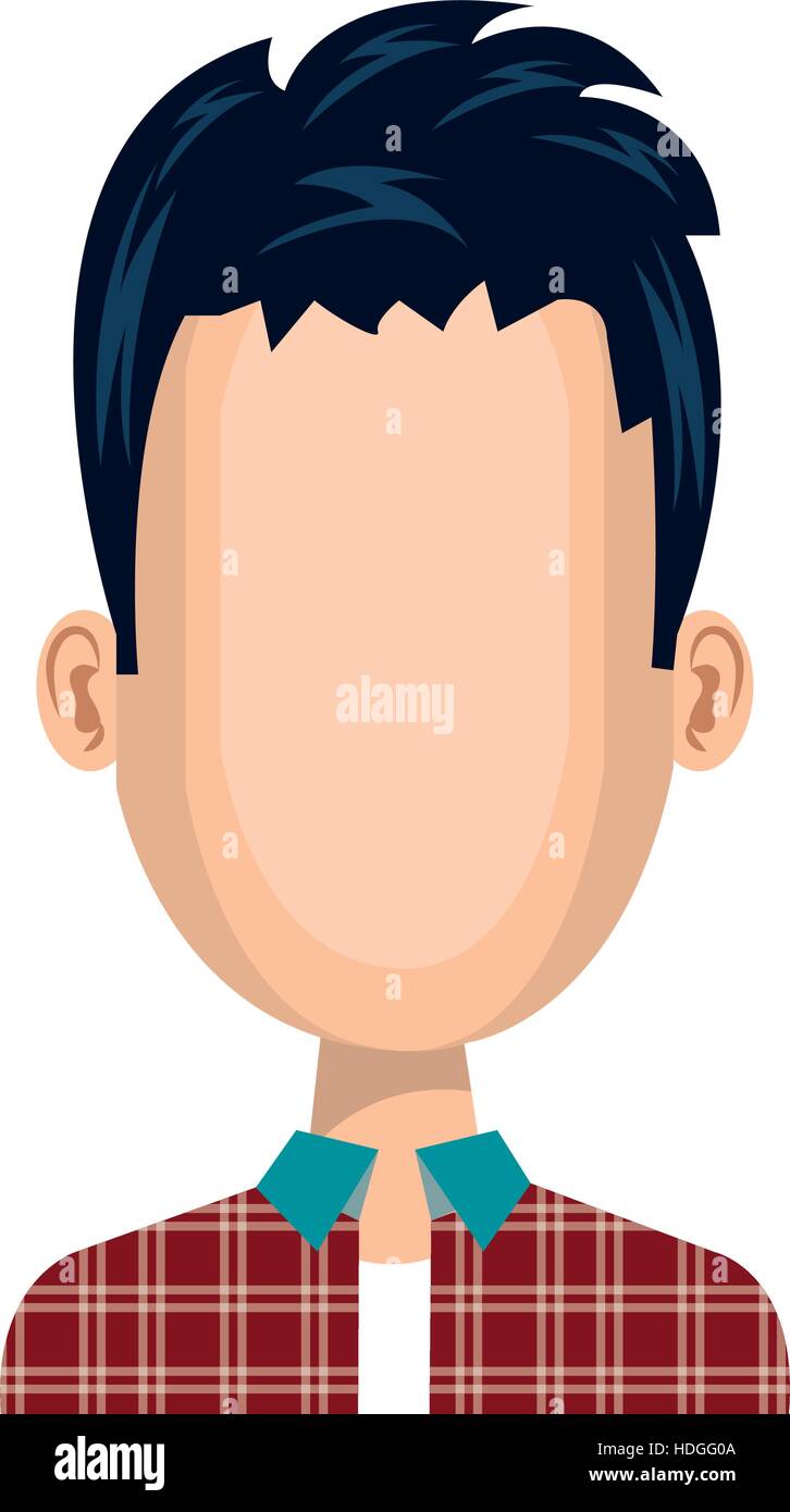 young man character icon vector illustration design Stock Vector Image ...
