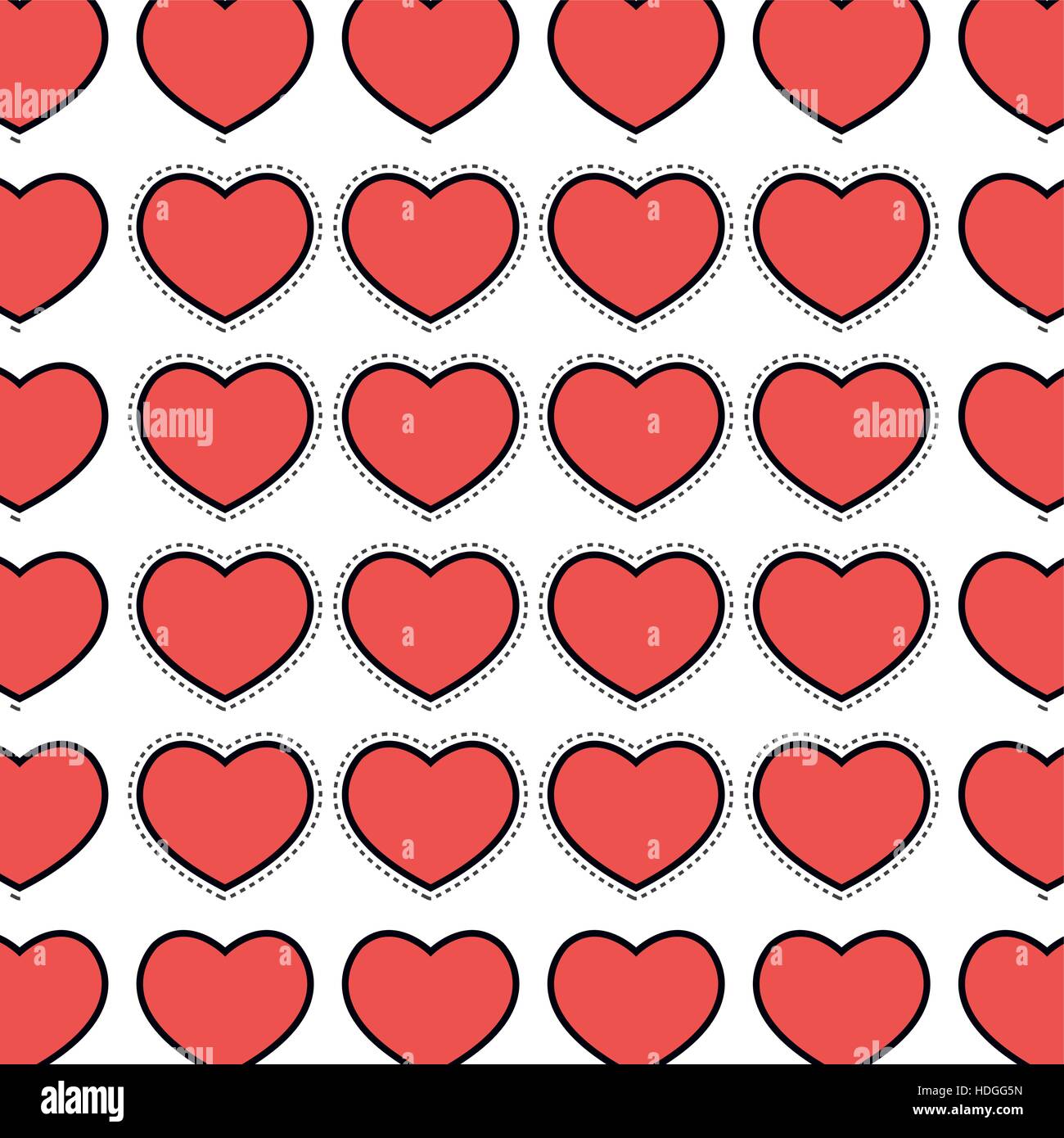 hearts pattern background icon vector illustration design Stock Vector ...