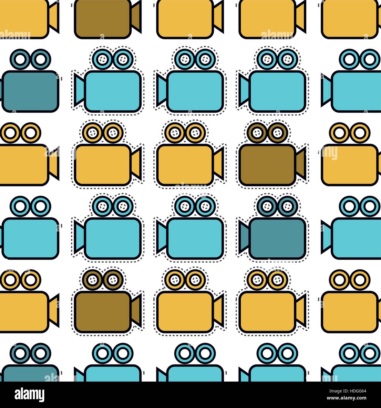 video camera pattern isolated icon vector illustration design Stock ...
