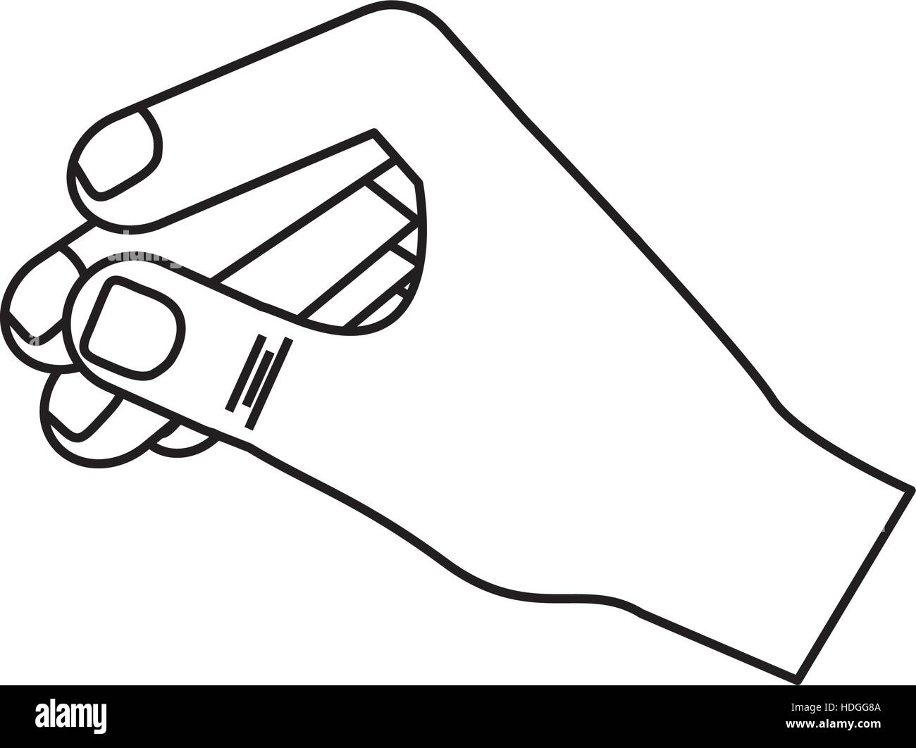 Hand holding something Stock Vector Image & Art - Alamy