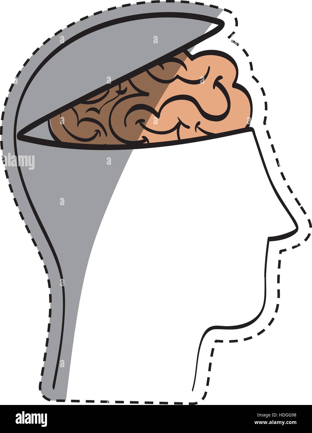 Human head silhouette Stock Vector Image & Art - Alamy