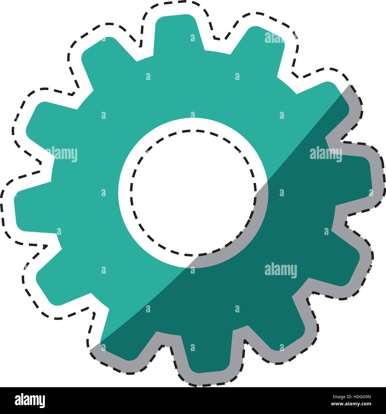 Isolated gear symbol Stock Vector Image & Art - Alamy