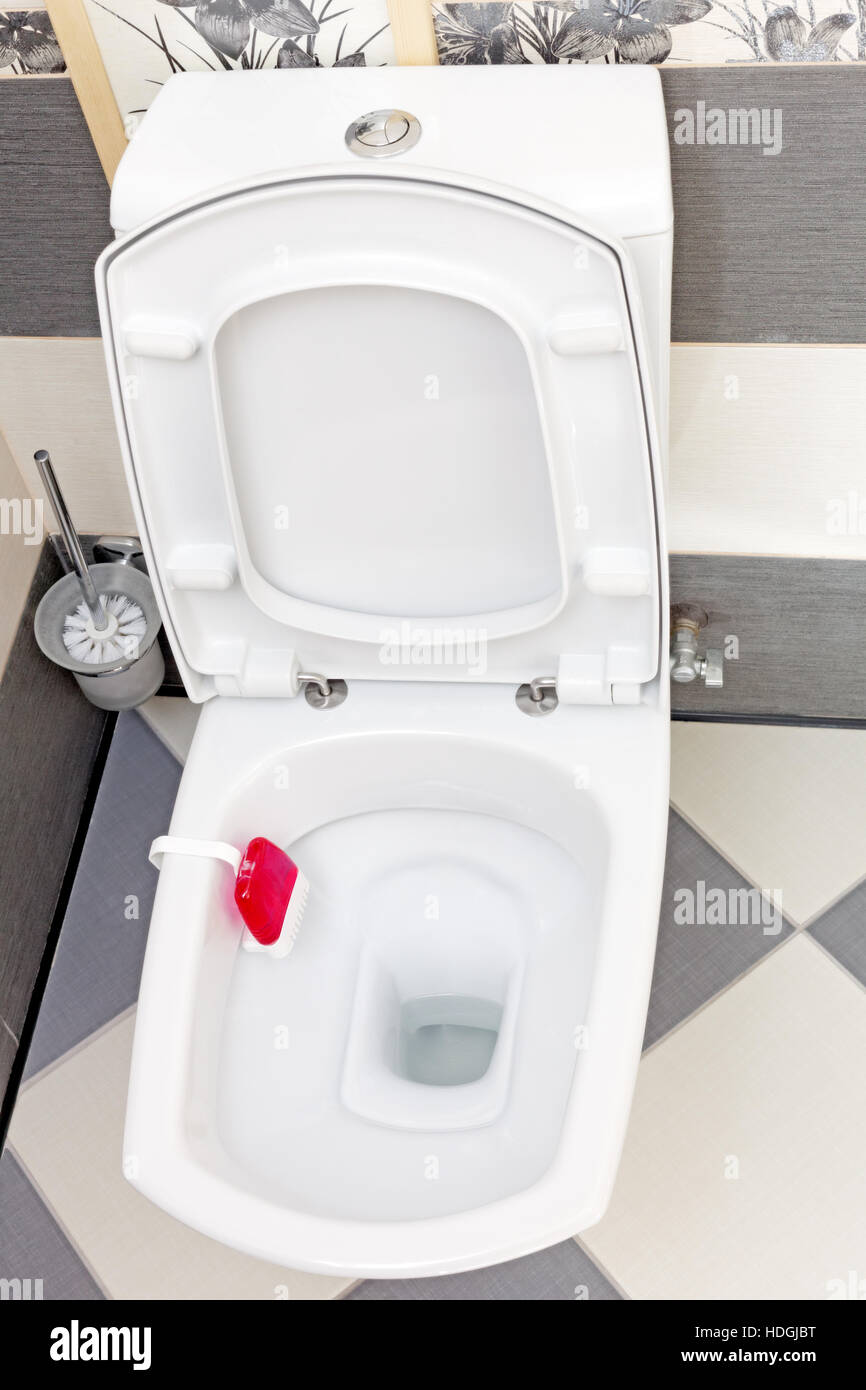 Interior of a typical watercloset Stock Photo Alamy
