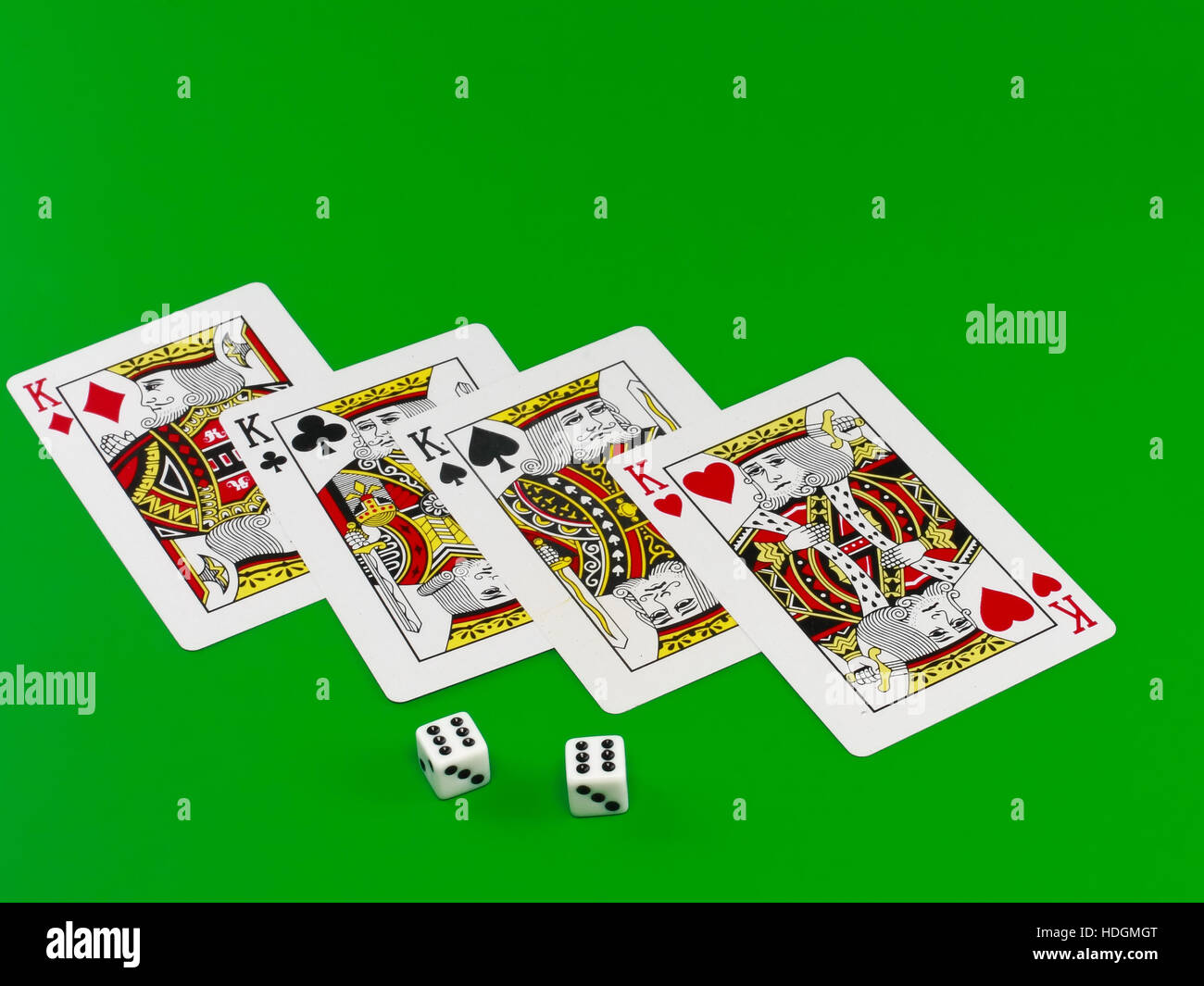 Playing Solitaire Game On Green Background Stock Vector (Royalty