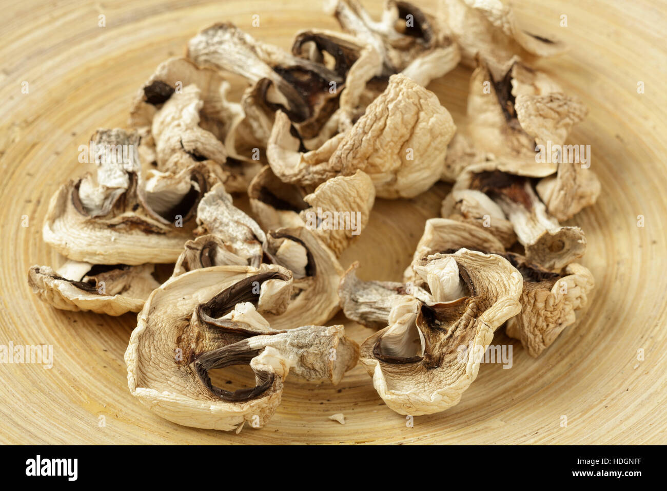 dried mushrooms Stock Photo