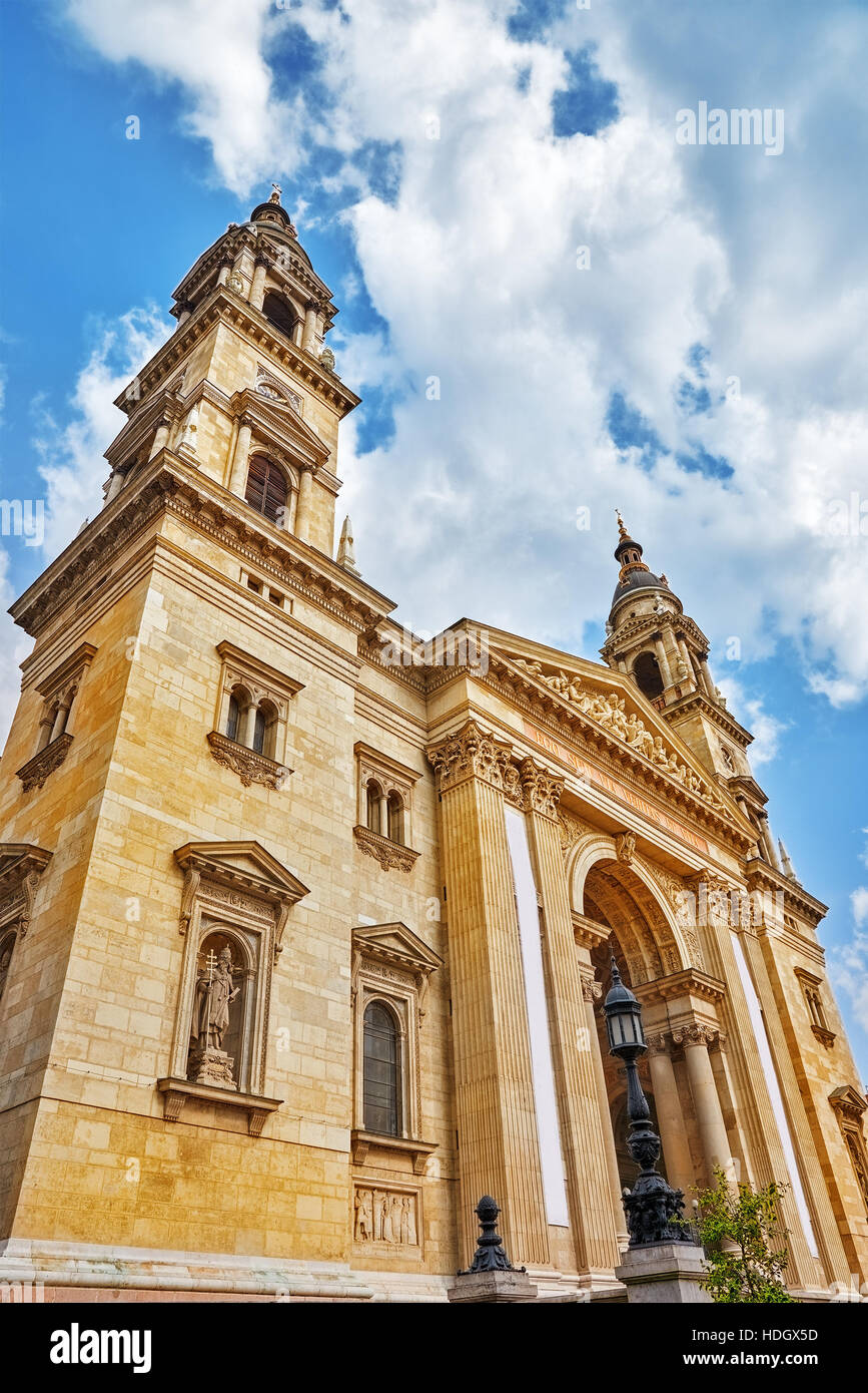 St.Stephen Basilica in Budapest at daytime ,Hungary. Stock Photo