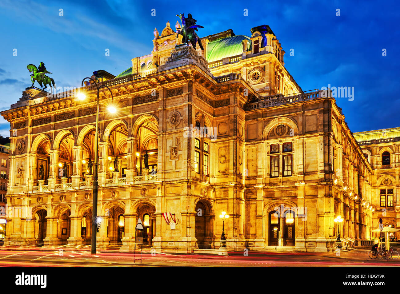 Vienna State Opera is an opera house.It is located in the centre of Vienna, Austria. It was originally called the Vienna Court Opera (Wiener Hofoper) Stock Photo