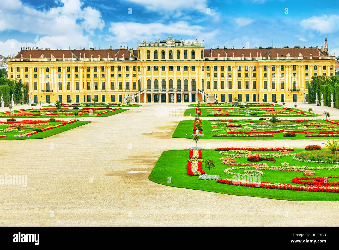 Upper Belvedere. Main palace complex Belvedere.Vienna. Austria. Stock Photo