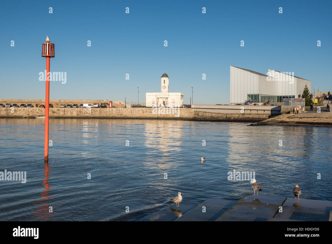 Margate Harbour, Turner Contemporary Gallery & Droit House Kent, UK. Stock Photo