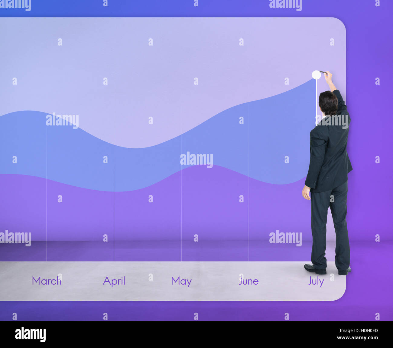 Interaction Connection Statistics Chart Concept Stock Photo - Alamy