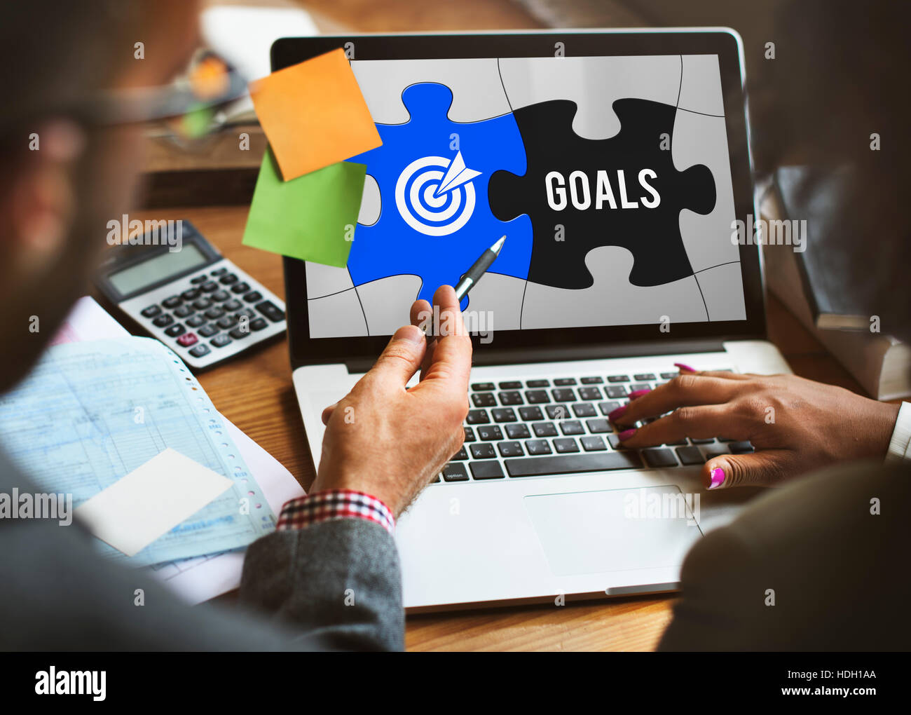 Achievement Success Goals Target Jigsaw Puzzle Concept Stock Photo Alamy