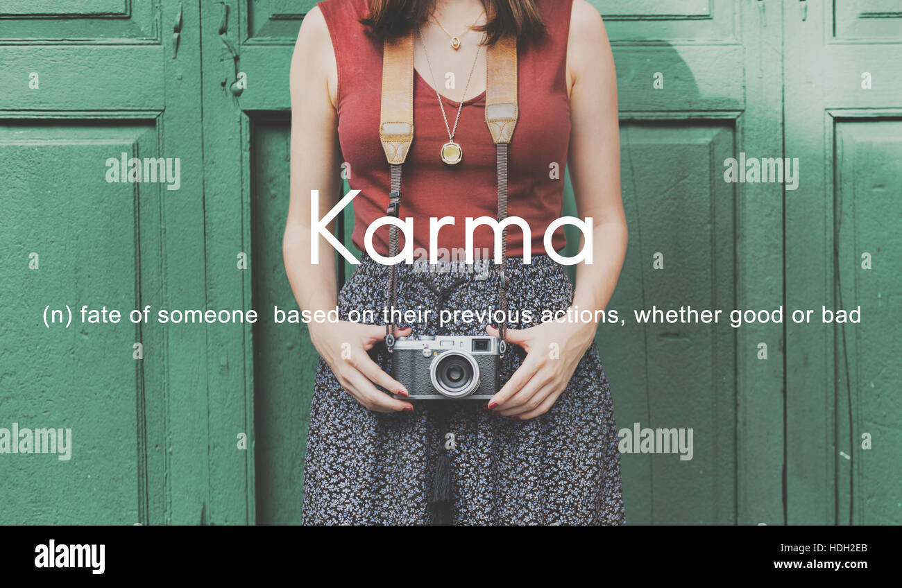 Karma Predestination Positive Chance Concept Stock Photo