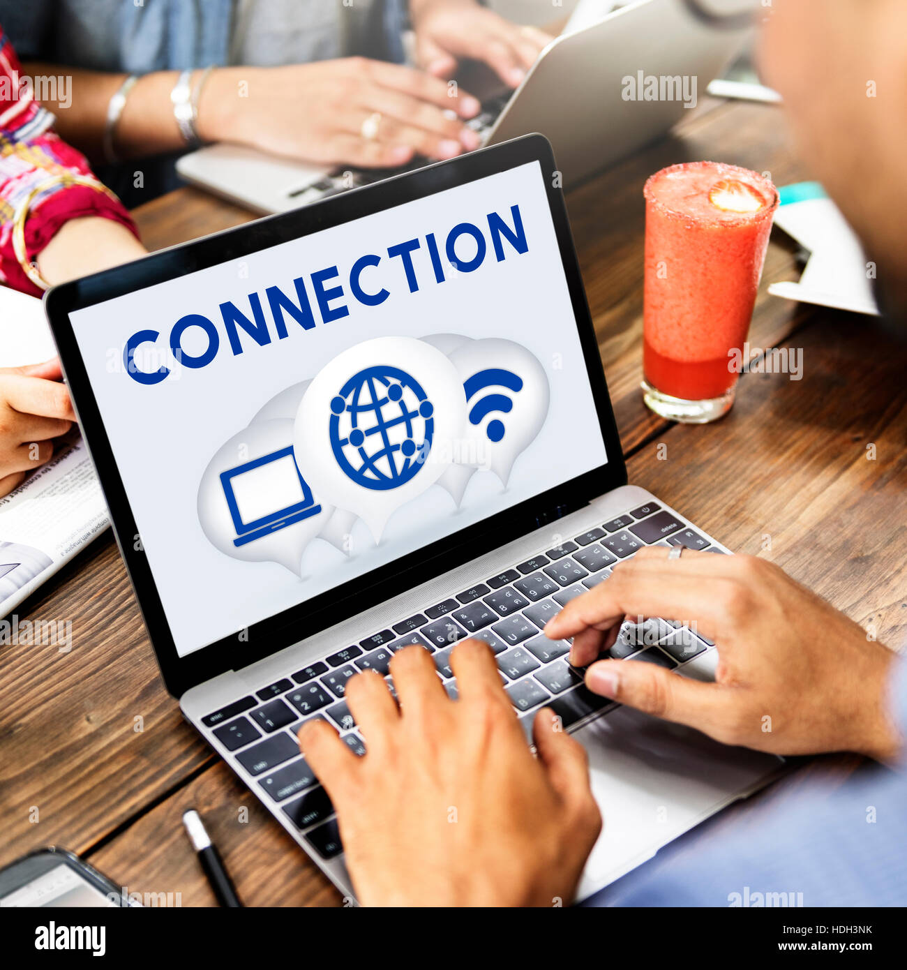Internet Wireless Connection Icons Concept Stock Photo - Alamy