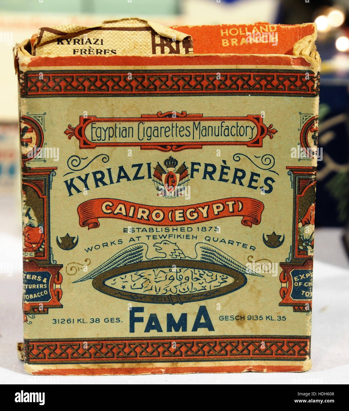 Fama Egyptian Cigarettes Manufactory verpakking Stock Photo Alamy