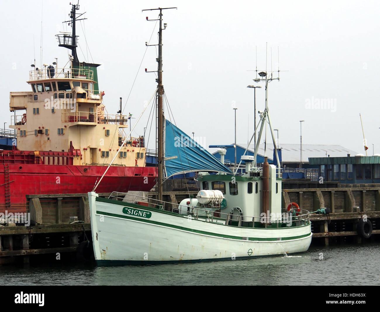 Signe, fishing vessel at Greena Stock Photo