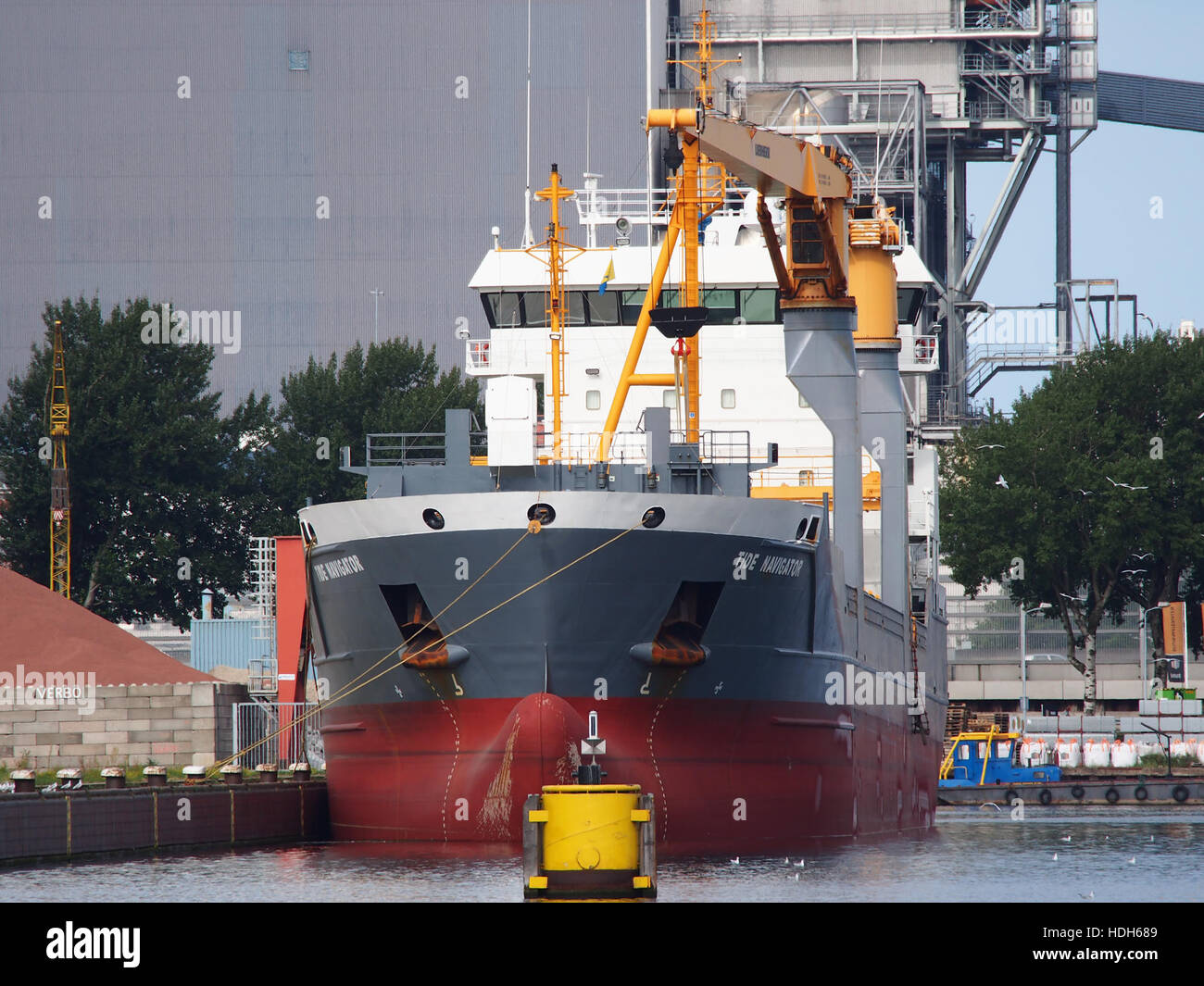 Tide Navigator (ship, 2011) IMO 9526083 Port of Amsterdam Stock Photo