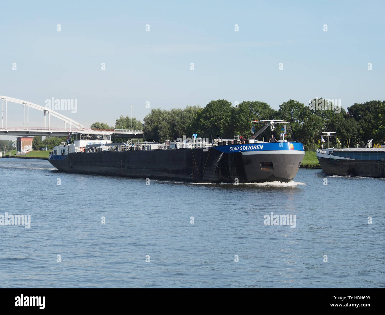 Stad Stavoren (ship, 1989) op het Amsterdam-Rijn kanaal pic1 Stock Photo