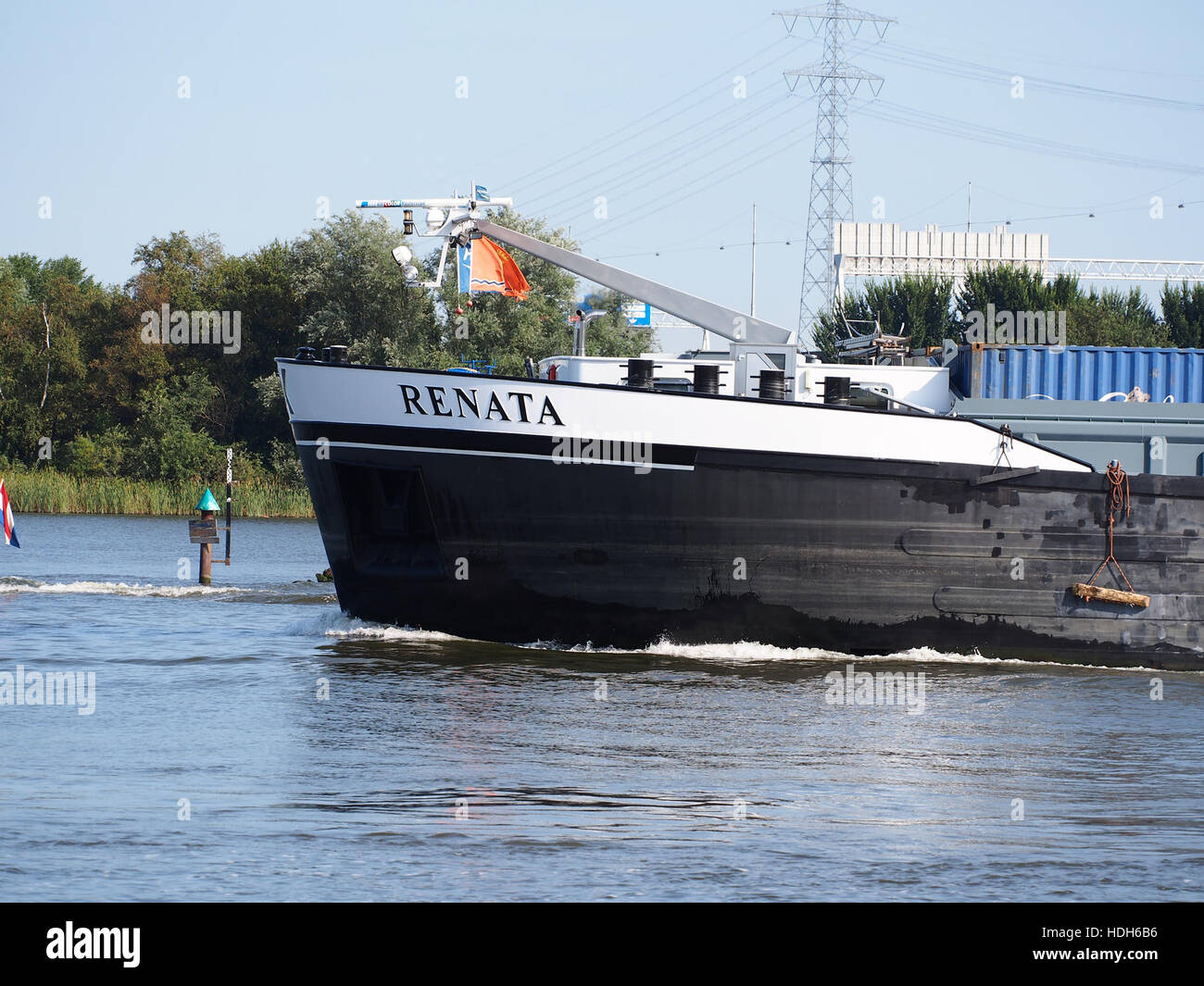 Renata (ship, 2007) ENI 02328798 op het Amsterdam-Rijn kanaal pic3 Stock Photo